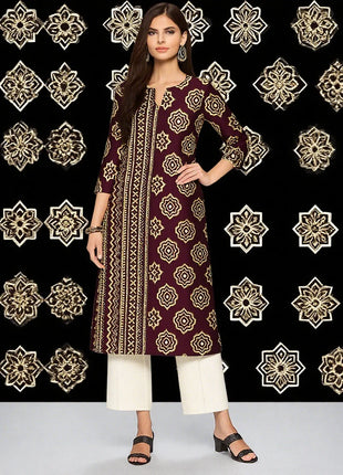 Muslim Women Kurt Casual Dress Long Sleeve Straight Casual Ethnic Flower Mandarin National Style Caftan Marocain Femme