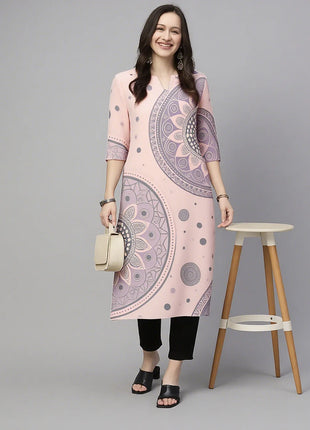 National style Women's Kurtta Casual Fashion Dress Long Sleeved Straight Tube Casual Ethnic Flower Muslim Kaftan Dresses Morocco