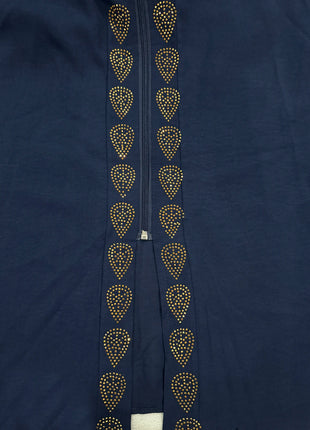 Muslim Open Abayas For Women 2024 Pure Chiffon Zipper Diamonds Loose Femme Robe Islam Dubai Boubou Moroccan Caftan With Turban