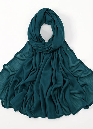 Fashion Modal Hijab Rayon Cotton Shawls Muslim Hijabs For Women Plain Scarf Big Size Headscarf Islamic Turban Headband 190*85cm