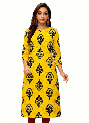 Muslim 2026 Women's Kurt Fashionable And Elegant Straight Tube Casual Slit hem Pattern Women Dress Turkish Abaya