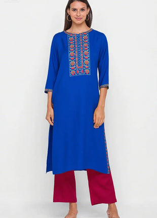 Dress Kurtta Women Fashionable Straight Tube Casual Bright Slit hem Flowers Patterns Robe Arabe Robe Abito Donna Musulmana