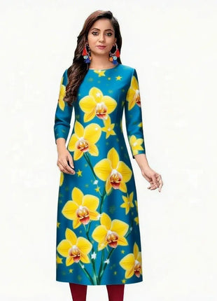 Muslim 2026 Women's Kurt Fashionable And Elegant Straight Tube Casual Slit hem Pattern Peacock Abito Donna Musulmana
