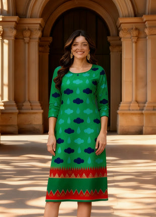 National style Muslim Women's Casual Fashionable Comfortable Kurtta Dress Slit hem Abito Donna Musulmana Girls Prayer Dress