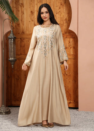 Women Jalabiya Dubai Dress Abaya Eid Ramadan Party Gorgeous Long Dresses Muslim Embroidery Vestidos Largos Robe Saudi Arab 2026