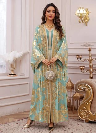Eid Women Dress Muslim Abaya Embroidery Party Jalabiya Ramadan Long Dresses Abayas Vestidos Largos Kaftan Arab Long Robe 2025