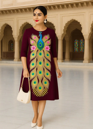 Muslim Women's Kurt Fashionable And Elegant Turkish Abaya Straight Tube Casual Kurtta Abito Donna Musulmana Girls Prayer Dress