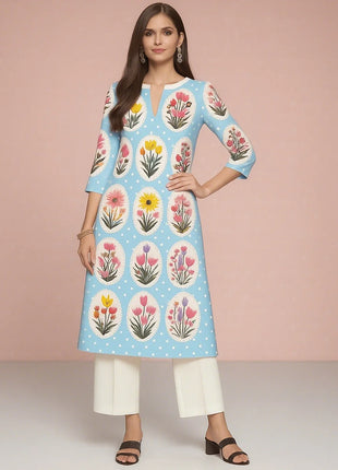 Muslim 2026 Women's Kurt Fashionable And Elegant Straight Tube Casual Peacock Pattern Flowers Comfortable Dress Abayas Femme