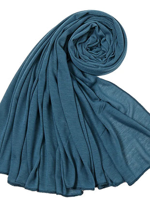Hot Muslim Fashion Woman Soft Hijabs Scarf Shawl Plain Cotton Jersey Scarves Turban Women Long Shawls Head Wrap Headband Abaya