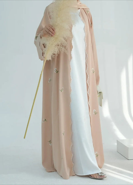 Eid Muslim Abaya for Women Embroidery Cardigan Dresses Abayas Ramadan Morocco Dubai Jalabiya Kaftan Vestidos Arab Long Robe 2025