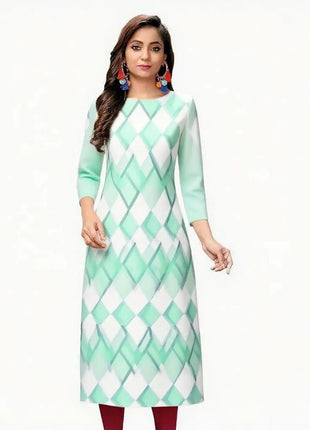Muslim Dress Kurt Women's Fashionable And Elegant Slit hem Straight Tube Casual Kurtta Pattern Robe Abito Donna Musulmana