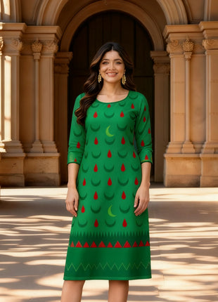 Muslim Kurtta Women's Casual Fashion Dress National style Straight Tube Casual Turkish Abaya Kaftan Moroccan Slit hem Robe