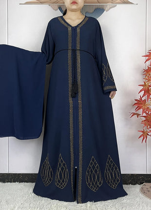 2025New Dubai Women Elegant Party Dress Chiffon Open Abaya Women Dress Islamic Clothing Casual Cardigan Abaya Women Muslim Dress