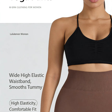 High Waist Yoga Pants Women's Honey High Waist Tight Shaping No Friction Hip Lift No Embarrassment Line Daily Casual Sweatpants