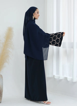 2025 Middle Eastern Islam Outfit for Muslim Women Luxury Dubai Modest Abaya Dress Eid Arabic Cardigan Plain Turkey Kaftan Robe
