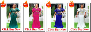 Customized African Dresses For Women Velvet Design Dashiki Beading Abaya Bandage Maxi Bazin Vintage Robe Gowns Africa Sexy Lady