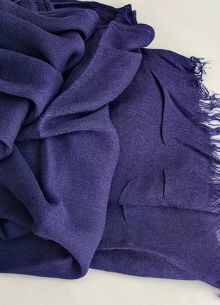 61 Colors Soft Cotton Viscose Scarf Rayon Material Muslim Hijab Mid Eastern Plain Solid Color Headscarf With Tassel