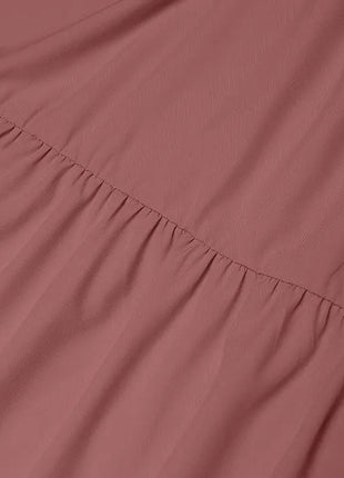 ZANZEA Muslim Fashion Tiered Long Dresses Women Islamic Hijab Style Casual Long Sleeve O Neck Maxi Vestidos Solid Abaya Robes