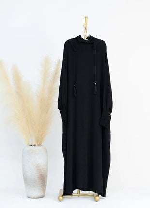 2024 Clothes for Muslim Women Fashion Summer Autumn Muslim Long Sleeve Solid Color Long Abaya Hijab Dress Kaftan Abaya Dubai