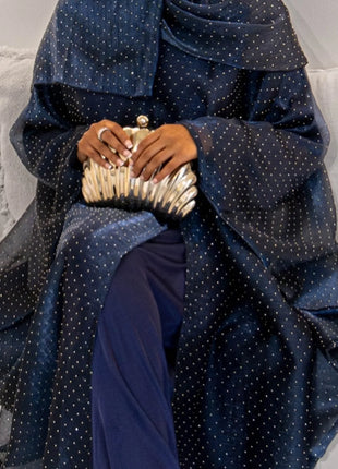 Middle Eastern Islamic Three-Piece Clothing for Women Ramadan Muslim Modest Abaya Dress with Hijab 2025 New Turkey Kaftan Robe