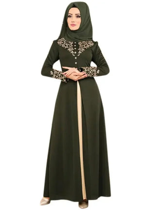 Muslim Dress Womens  Fashion Abaya Dubai  Appliques  Turkey   Women Elegant Long