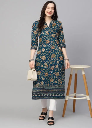 Muslim Peacock Kurtta Women Casual Fashion Dress National style Straight Tube Casual Ethnic Flower Abaya Musulmane Modest Dress