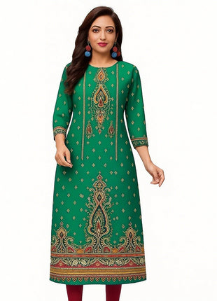 Muslim Kurt Women's Fashion Comfortable Turkish Abaya Sleeve Straight Tube Casual Ethnic Peacock Abito Donna Musulmana