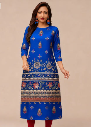 Muslim Kurt Women's Fashion Comfortable Dress Straight Tube Ethnic Vestiti Marocchini Donna Abito Donna Musulmana Slit hem
