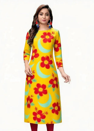 Muslim Kurtta Women's Fashion Comfortable Dress Straight Tube Ethnic Vestiti Marocchini Donna Abito Donna Musulmana Slit hem