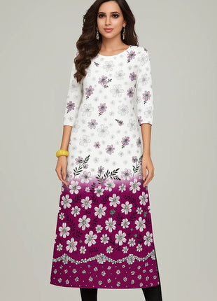 Muslim Dress Kurt Women's Fashionable Elegant National style Straight Tube Casual RSlit Hem Flowers Pattern Noble Skirt 2026