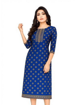 Muslim Women Kurtta Casual Dress National Style Straight Casual Ethnic Abito Donna Musulmana Women Dress Abaya Slit hem