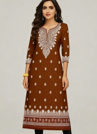 Muslim 2026 Kurtta Women's Fashionable Comfortable Dress Straight Tube Abito Donna Musulmana Islamic National style Slit hem