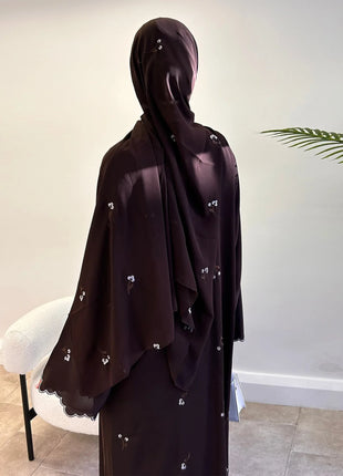 Eid Women Abaya Muslim Cardiagn Dress Prayer Embrodery Open Caftan Abayas Dubai Party Dresses Kaftan Robe Longue Vestidos Largos