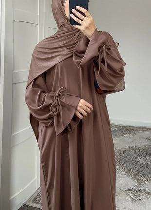 Ramadan Arabic Muslim Women Modest Dress 2025 Elegant Dubai Plain Abaya Islamic Church Clothing Fashion Loose Turkey Solid Robe