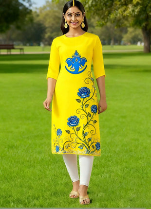 Muslim Dress Kurtta Women Fashionable Elegant National Style Straight Tube Slit hem Abito Donna Islamic Clothing For Women