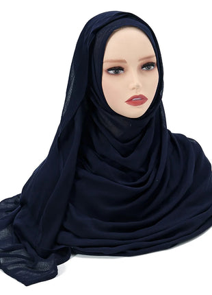 Muslim Modal Hijab Rayon Cotton Shawls for Women Plain Scarf Big Size Headscarf Islamic Turban Headband 190*85cm