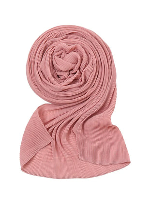 Big Size Pleated Chiffon Hijab Scarf for Muslim Women Turban Pashmina Shawls and Scarves Women Bandana Headband Hijabs Headscarf