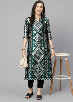 Muslim Women Casual Fashionable Comfortable Kurt Dress Straight Tube Ethnic All Occasions Such As Birthday Wedding Aidilfitri