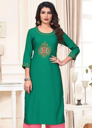 Muslim Kurt Women's Fashion Comfortable Dress Muslim Kurtta Straight Tube Casual Ethnic Slit hem New Dress Slit hem