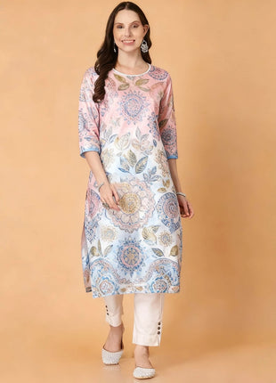 Muslim Kurt Fashionable Dress With Straight Tube Casual National style Design Peacock Various Vacation Abito Donna Musulmana