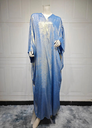 Shiny Party Abaya Ramadan Eid Batwing Satin Open Kimono Dubai Luxury Muslim Damen Abayas For Women Kaftan Dress Islamic Clothing