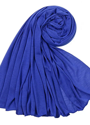 Hot Muslim Fashion Woman Soft Hijabs Scarf Shawl Plain Cotton Jersey Scarves Turban Women Long Shawls Head Wrap Headband Abaya