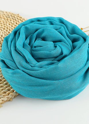 Muslim Cotton Linen Hijabs For Women Scarf Thin Plain Shawls Femme Musulman Soft Viscose Rayon Headscarf Islamic Turban Headband