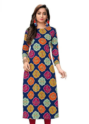 Dress Kurt Women's Fashionable And Elegant Straight Tube Casual Round Neck Colorful Floral Pattern Kimono Femmes Musulmane