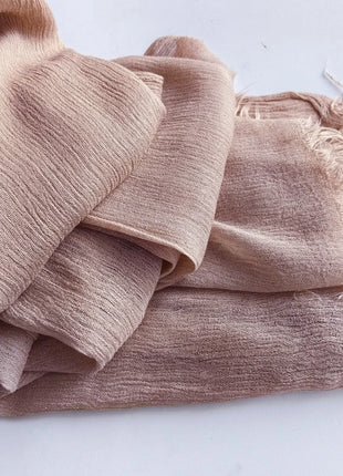 61 Colors Soft Cotton Viscose Scarf Rayon Material Muslim Hijab Mid Eastern Plain Solid Color Headscarf With Tassel