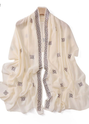 Fashion Rhinestone Chiffon Long Scarf Shawl for Women Head Wrap Hijab Turban Islam Veil Bandanas Bufanda Foulard Turbante Mujer