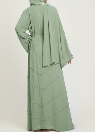 Eid Muslim Women Abaya Morocco Party Dress Abayas Elegant Prayer Diamond Long Sleeve Robe Dresses Ramadan Musulman Maxi Vestidos