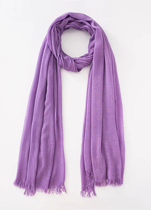 61 Colors Soft Cotton Viscose Scarf Rayon Material Muslim Hijab Mid Eastern Plain Solid Color Headscarf With Tassel