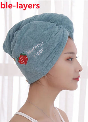 Rapid Dry Towel for Hair Microfiber Towels Anti Frizz Dry Hair Hair Towel Quick Dry Hair Dry Towels for Girls Beach Shower Cap