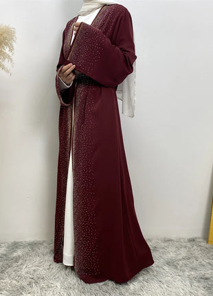 Ramadan Eid Dubai Open Black Muslim Kimono Abaya Damen Turkey Islam Abayas For Women Dress Kebaya Robe Femme Musulmane Kaftan